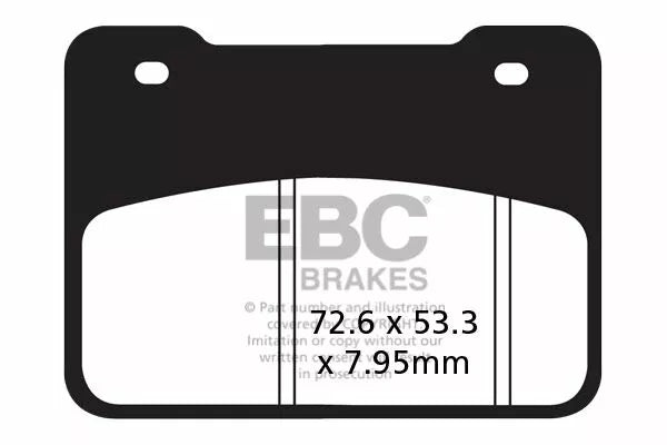 EBC BRAKE PAD SFA ORG SCOOTER SFA627