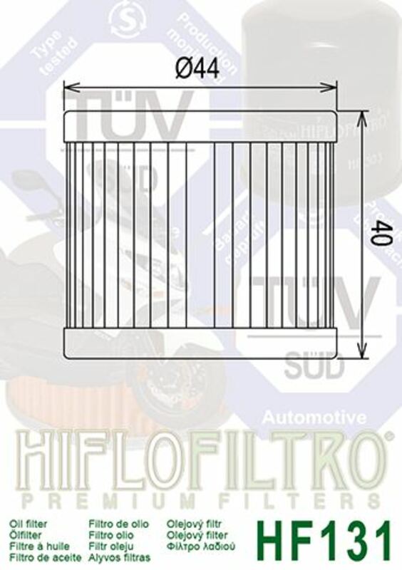 HIFLOFILTRO Oil Filter - HF131 HF131