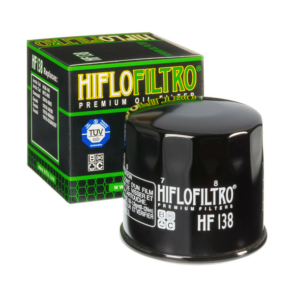 Hiflofiltro filtr oleju błyszczący czarny - HF138 HF138