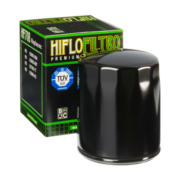Hiflofiltro filtr oleju błyszczący czarny - HF170B HF170B