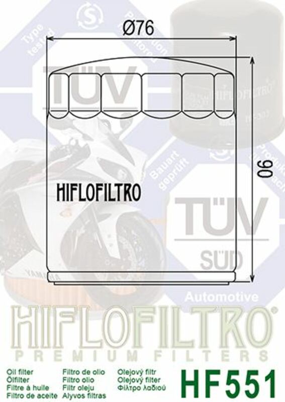 HIFLOFILTRO Oil Filter - HF540 HF540