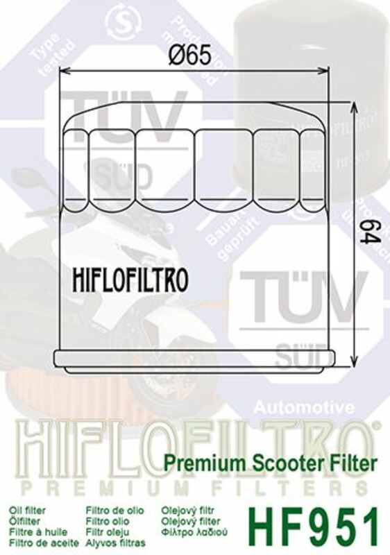 HIFLOFILTRO Oil Filter - HF951 HF951