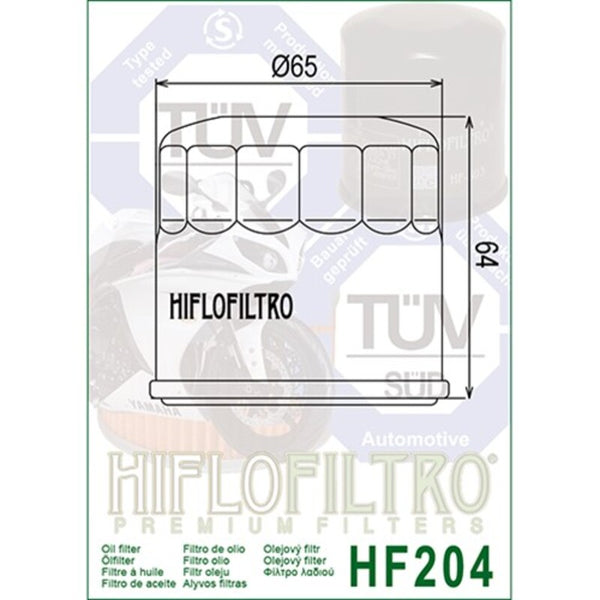 Filtr oleju Hiflofiltro Chrom - HF204C HF204C