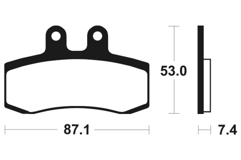 Tecnium Street Organic Brake Pads - MA181 1022398