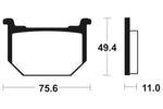 Tecnium Street Organic Brake Pads - MA33 1022481