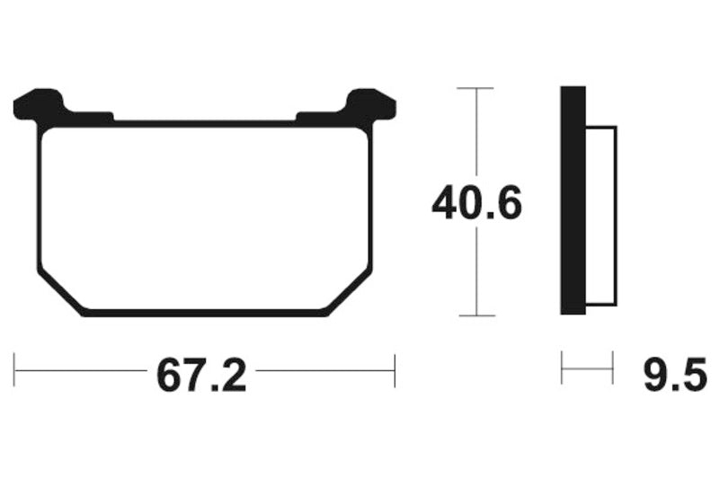 Tecnium Street Organic Brake Pads - MA40 1022506