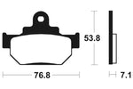 Tecnium Street Organic Brake Pads - MA81 1022550