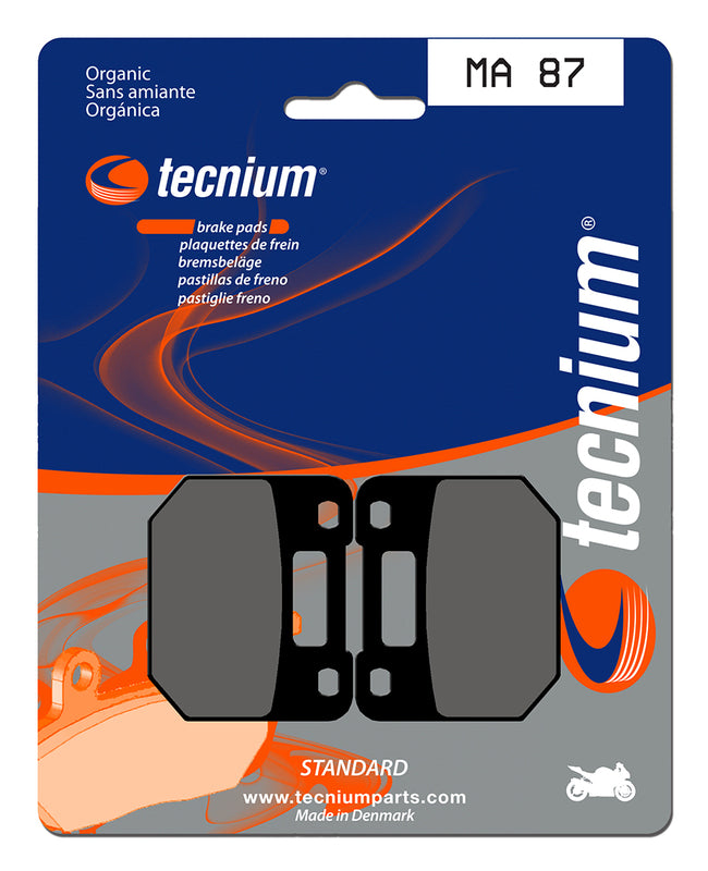 Tecnium Street Organic Brake Pads - MA87 1022556