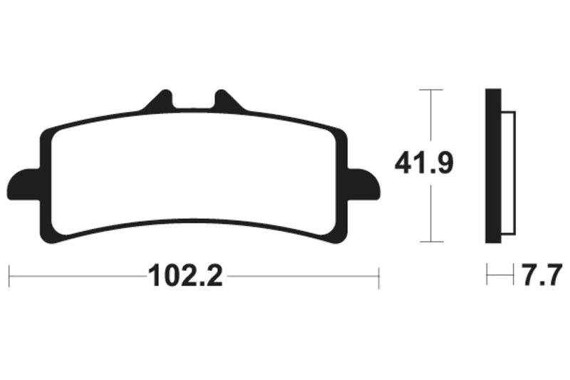 Tecnium Racing spiekane metalowe podkładki hamulca węglowego - MCR341 1022596