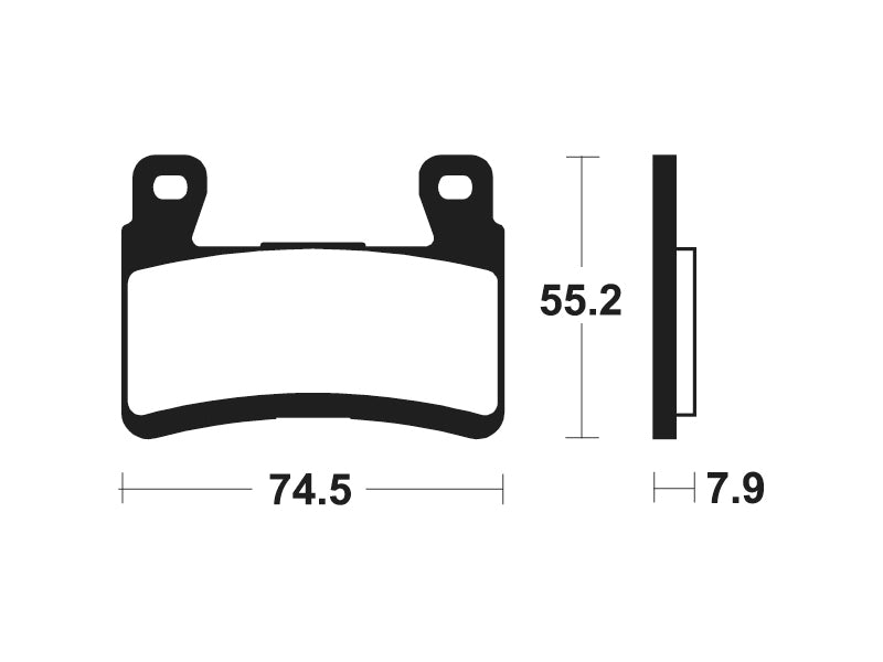 Tecnium Racing spiekane metalowe podkładki hamulca węglowego - MCR394 1022603