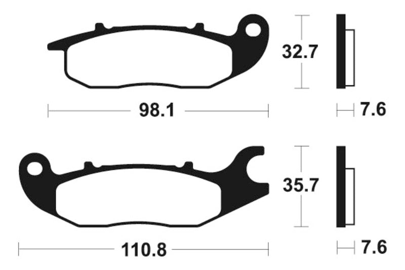 Tecnium Scooter Organiczne podkładki hamulcowe - ME297 1022671