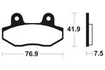 Tecnium Scooter Organiczne podkładki hamulcowe - ME314 1022674