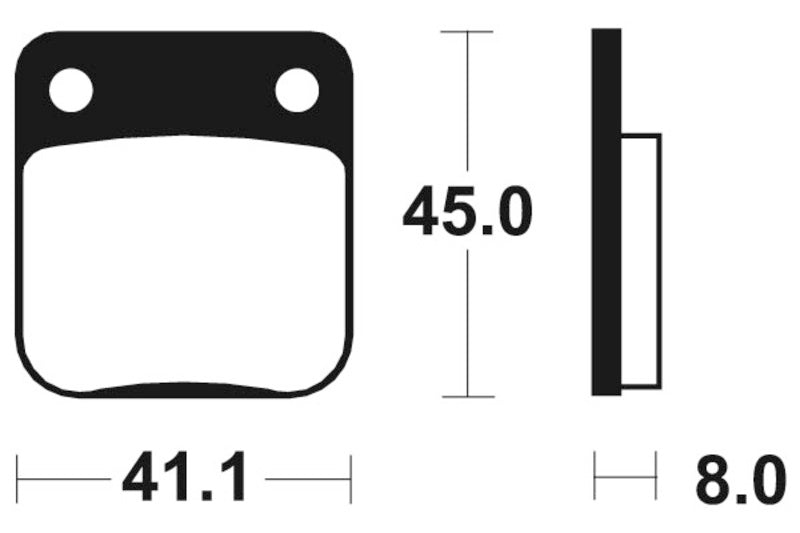 Tecnium scooter organic brake pads - ME36 1022686