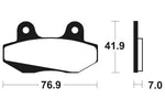 Tecnium Scooter Organiczne podkładki hamulcowe - ME51 1022708