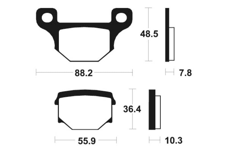 Tecnium Scooter Organiczne podkładki hamulcowe - ME85 1022712