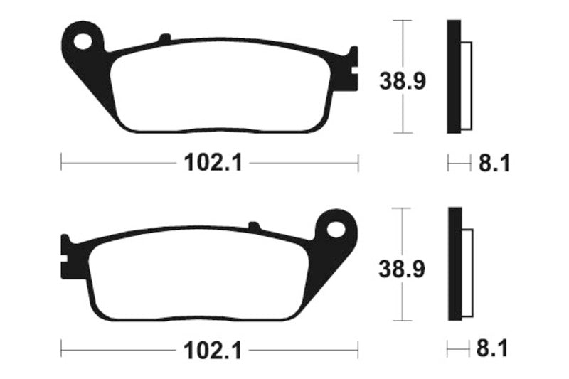 Tecnium Street Performance Sintered Metal Brake Pads - MF127 1022723