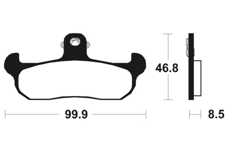 Tecnium MX/ATV spiekane metalowe podkładki hamulcowe - MO108 1022839