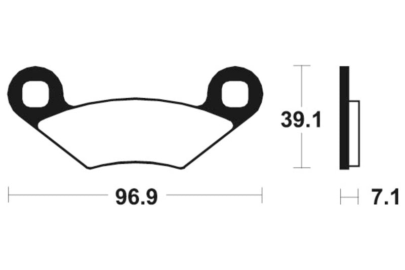 Tecnium MX/ATV spiekane metalowe podkładki hamulcowe - MO142 1022846