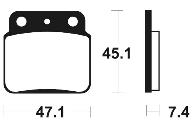 Tecnium MX/ATV spiekane metalowe podkładki hamulcowe - MO149 1022848