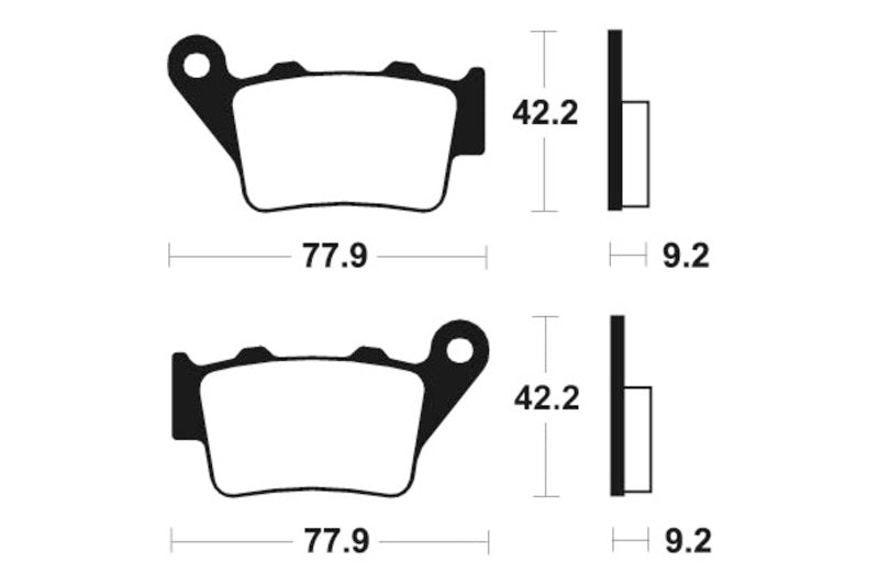 Tecnium MX/ATV spiekane metalowe podkładki hamulcowe - MO175 1022851