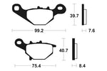 Tecnium MX/ATV spiekane metalowe podkładki hamulcowe - MO202 1022855