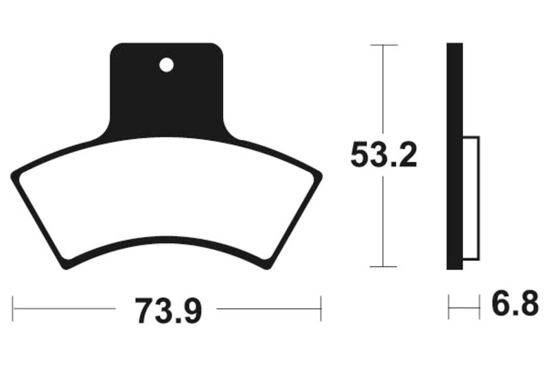 Tecnium MX/ATV spiekane metalowe podkładki hamulcowe - MO255 1022864