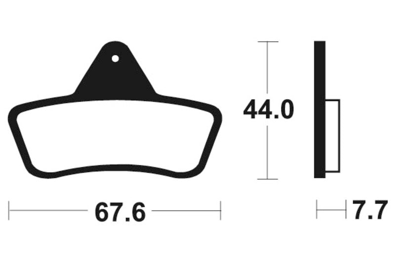 Tecnium MX/ATV spiekane metalowe podkładki hamulcowe - MO258 1022867