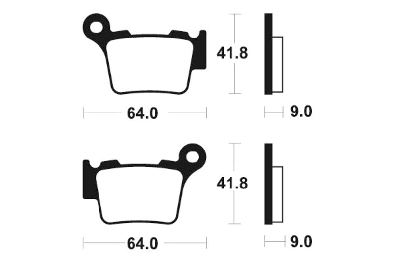 Tecnium MX/ATV spiekane metalowe podkładki hamulcowe - MO291 1022874