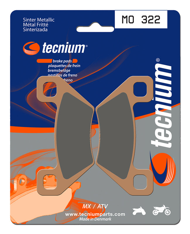 Tecnium MX/ATV spiekane metalowe podkładki hamulcowe - MO322 1022884