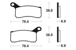 Tecnium MX/ATV spiekane metalowe podkładki hamulcowe - MO366 1022896