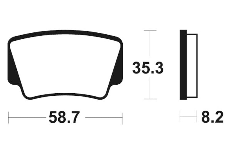 Tecnium MX/ATV spiekane metalowe podkładki hamulcowe - MO367 1022897