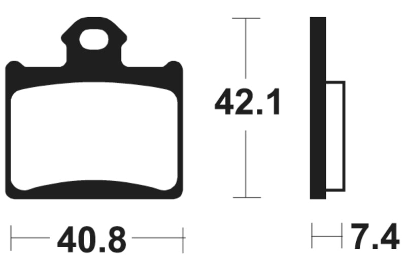 Tecnium MX/ATV spiekane metalowe podkładki hamulcowe - MO372 1022898