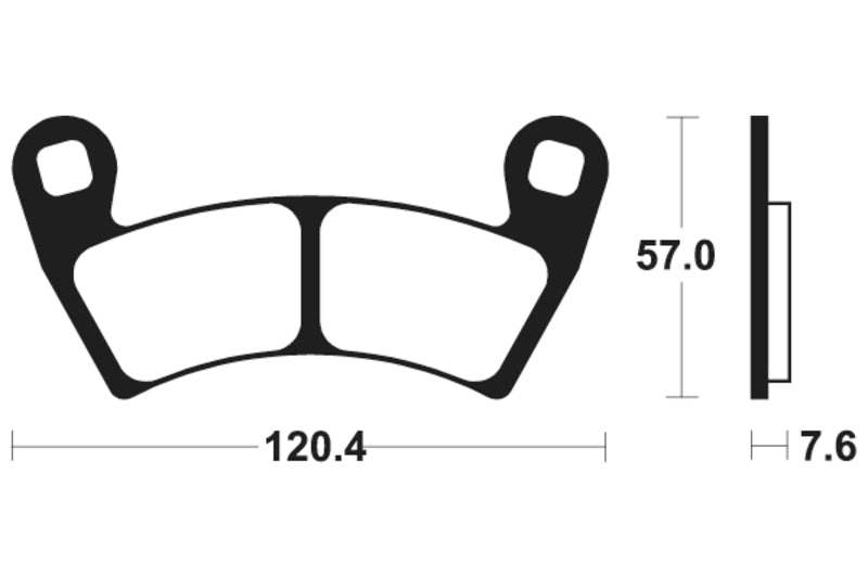 Tecnium MX/ATV spiekane metalowe podkładki hamulcowe - MO397 1022901