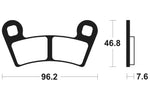 Tecnium MX/ATV spiekane metalowe podkładki hamulcowe - MO398 1022902