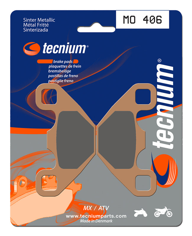 Tecnium MX/ATV spiekane metalowe podkładki hamulcowe - MO406 1022905