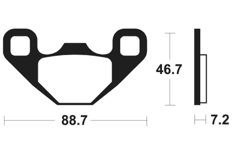 Tecnium MX/ATV spiekane metalowe podkładki hamulcowe - MO406 1022905