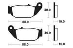 Tecnium MX/ATV spiekane metalowe podkładki hamulcowe - MO415 1022911