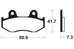 Tecnium MX/ATV spiekane metalowe podkładki hamulcowe - MO58 1022914