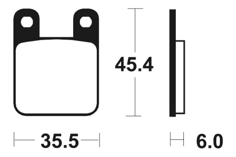 Tecnium MX/ATV spiekane metalowe podkładki hamulcowe - MO59 1022915