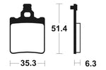 Tecnium MX/ATV spiekane metalowe podkładki hamulcowe - MO74 1022917