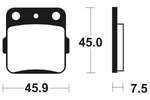 Tecnium MX/ATV spiekane metalowe podkładki hamulcowe - MO92 1022925