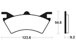 Tecnium MX/ATV spiekane metalowe podkładki hamulcowe - MOA257 1022932