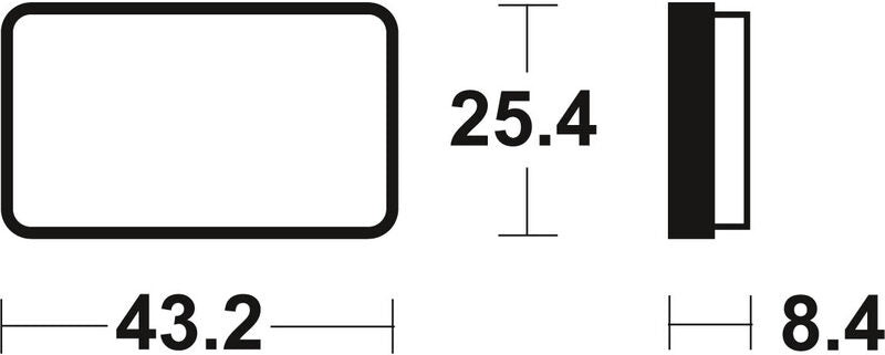 Tecnium MX/ATV spiekane metalowe podkładki hamulcowe - MOA327 1022937