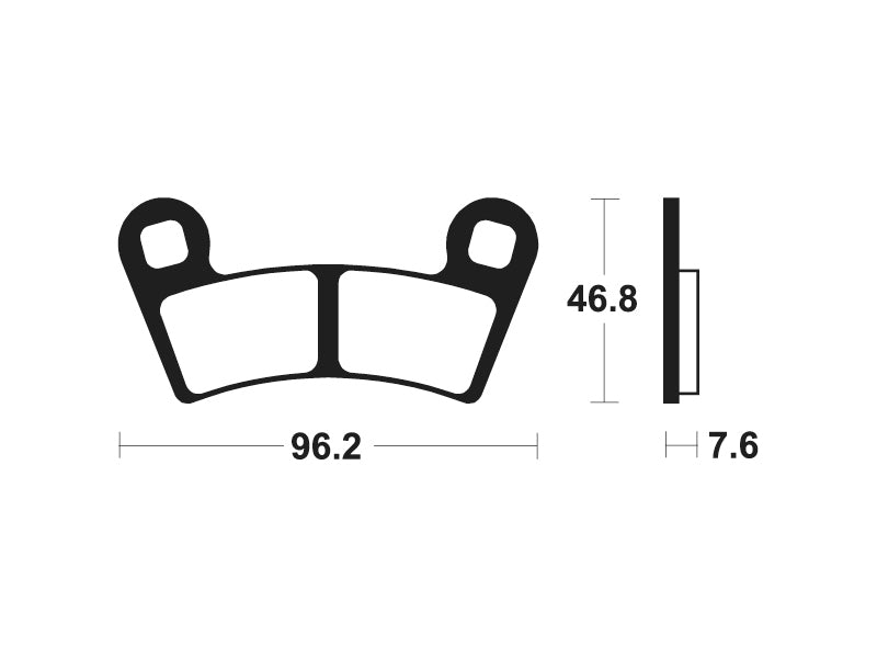 Tecnium MX/ATV spiekane metalowe podkładki hamulcowe - MOA398 1022939