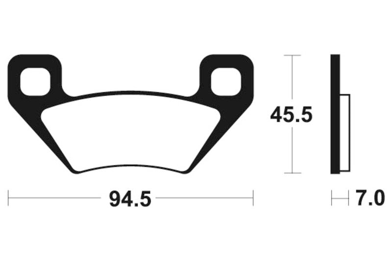 Tecnium Racing MX/ATV spiekane metalowe podkładki hamulcowe - MOR322 1022987