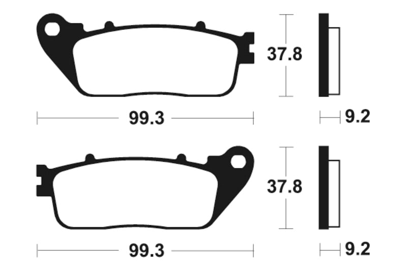 Tecnium Street Performance Sintered Metal Brake Pads - MR362 1023083