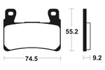 Tecnium Professional Racing Sinted Metal Brake - MSR360 1023170