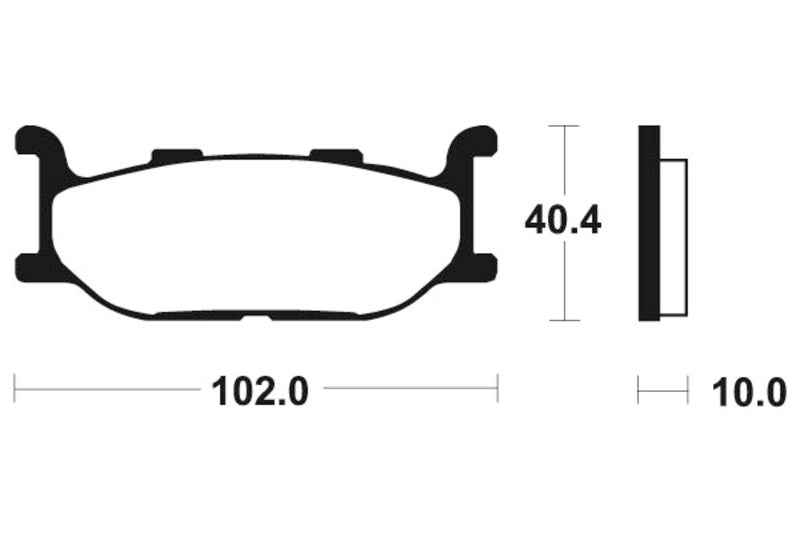 Tecnium Maxi Scooter spiekane metalowe podkładki hamulcowe - MSS163 1023182