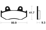 Tecnium Maxi Scooter spiekane metalowe podkładki hamulcowe - MSS209 1023187