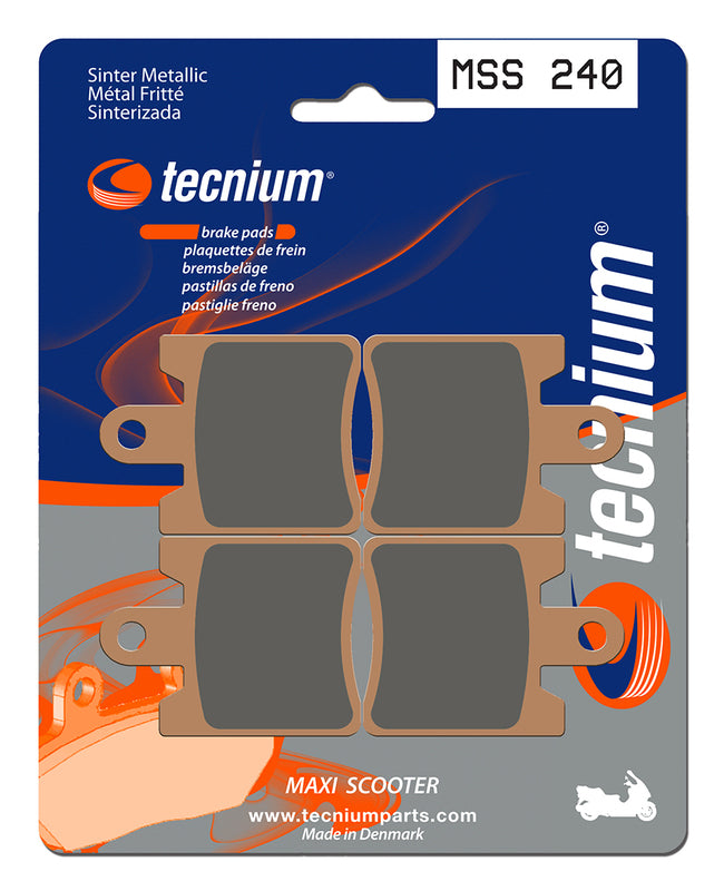 Tecnium Maxi Scooter Sintered Metal Brake Pads - MSS240 1023194